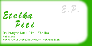 etelka piti business card